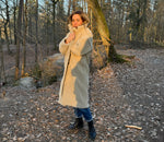 Alwero - Mantel "TEDDY MAX" Adult, Sand Brown, Biowolle Ultra Light