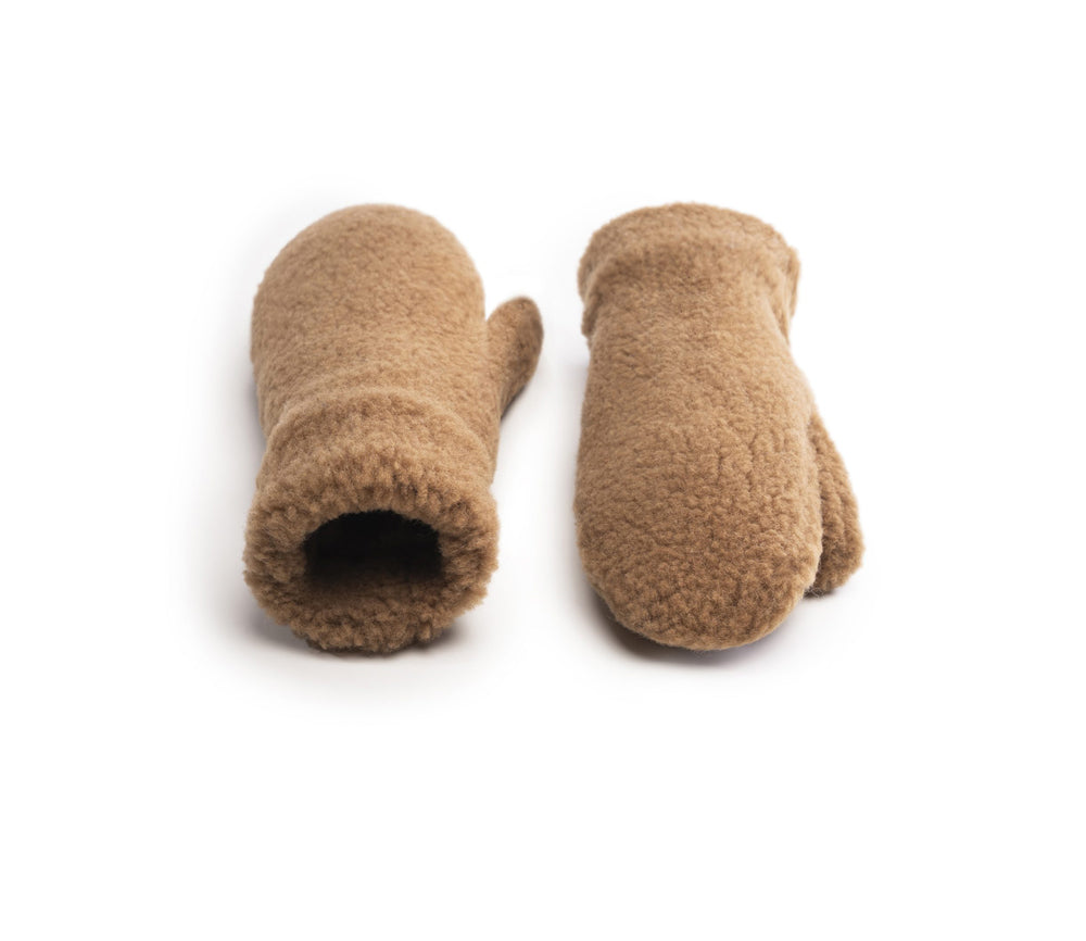 Alwero - Handschuhe, GULLY Adult, Teddy Brown, Biowolle – ALWERO