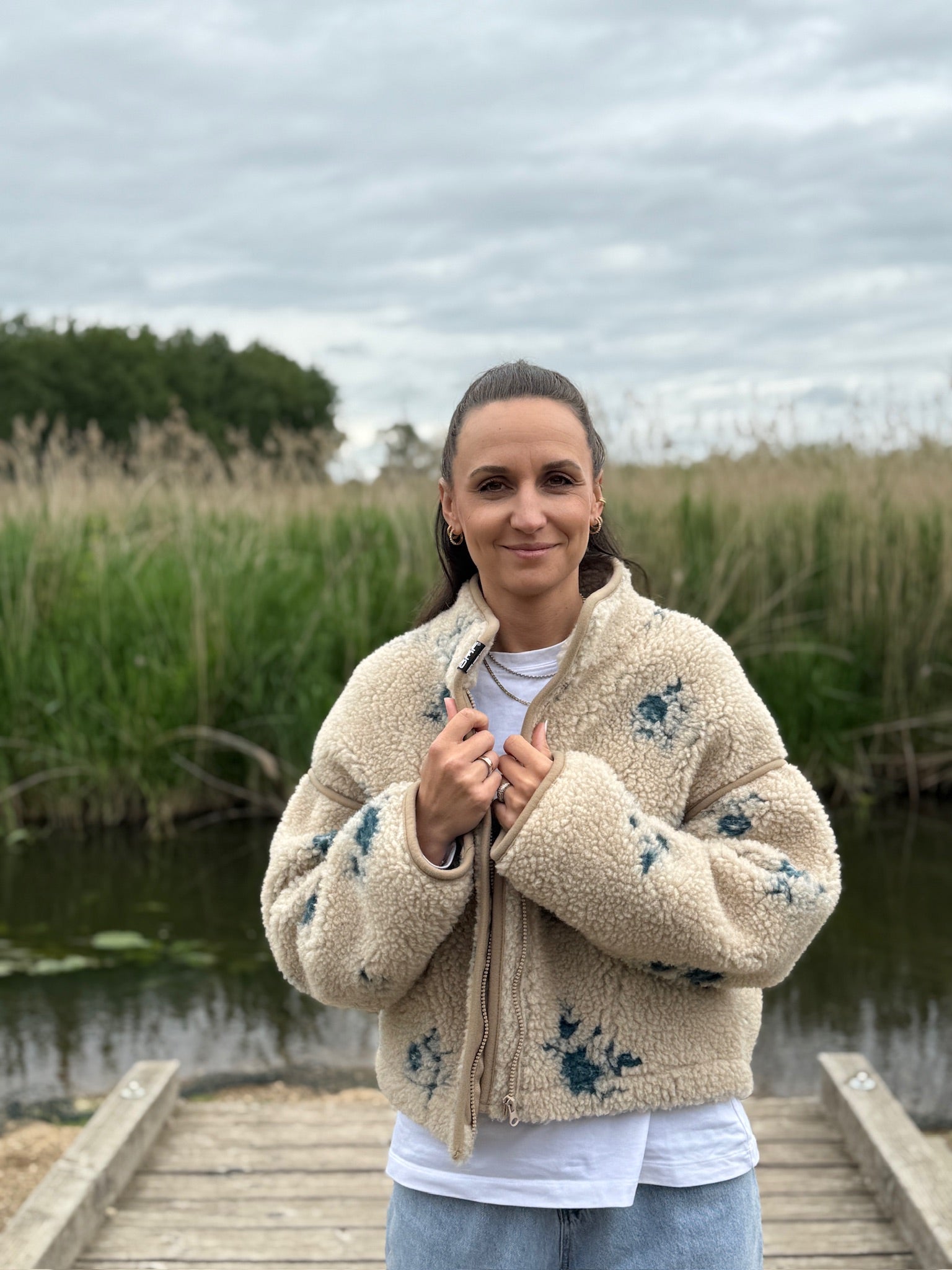 Alwero - Jacke BLOOM, Oversize, WILD ROSE, Merinowolle, ultra light
