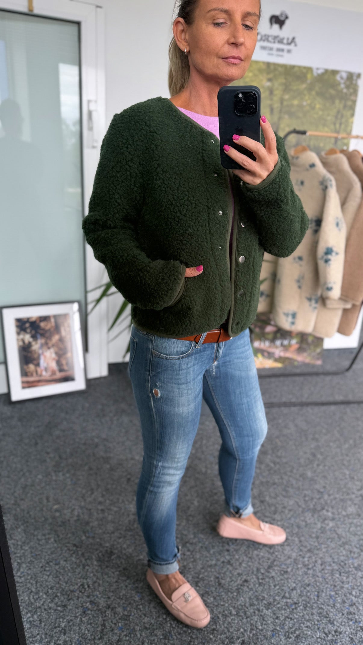 Alwero - Jacke "TYBS" Adult, DARK GREEN, Merinowolle Ultra Light