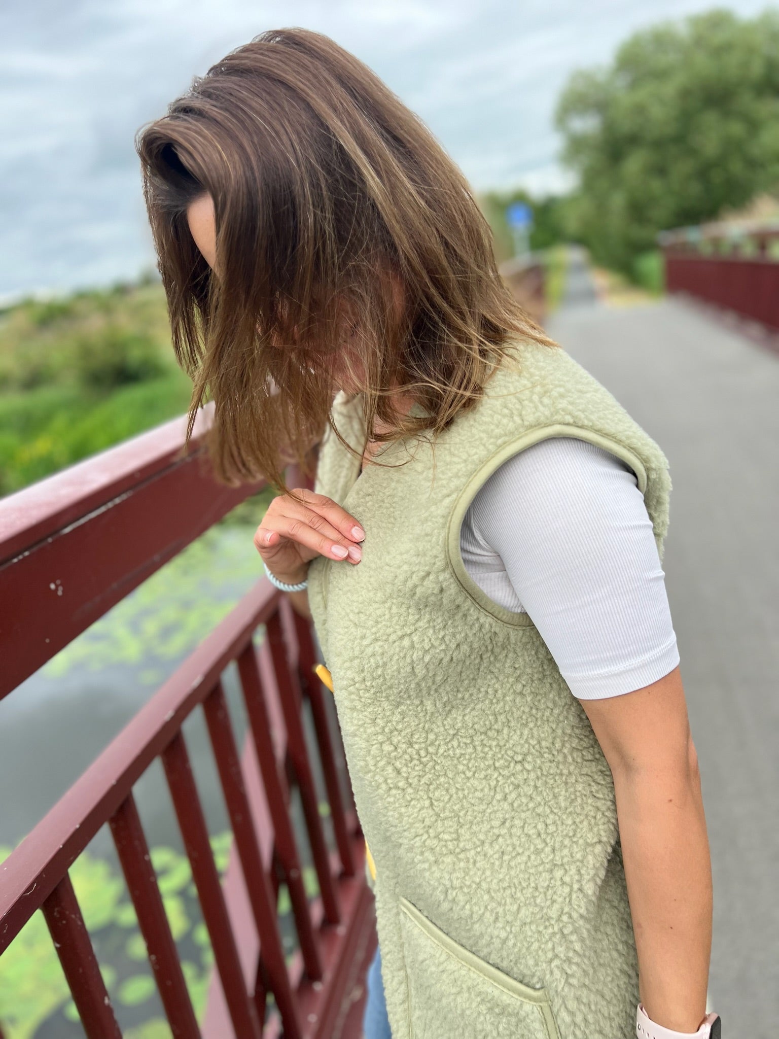 Alwero - Bodywarmer "Alpen 3.0" Adult, Biowolle, Pistachio, ultra light