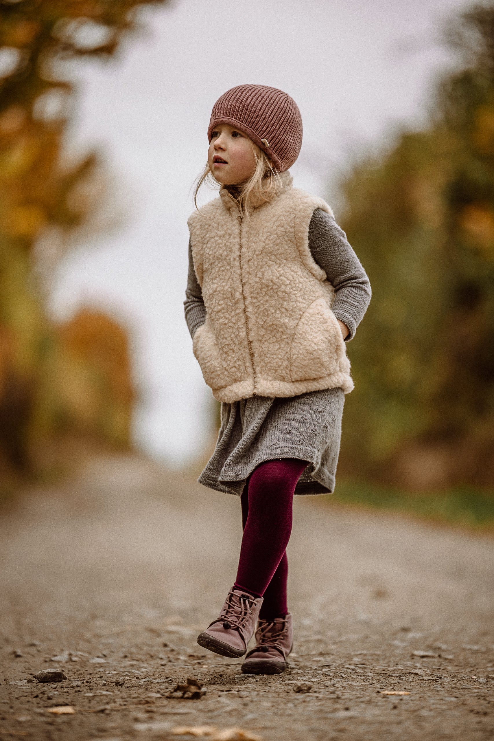 Alwero - Bodywarmer WALKES Junior, Biowolle, Beige