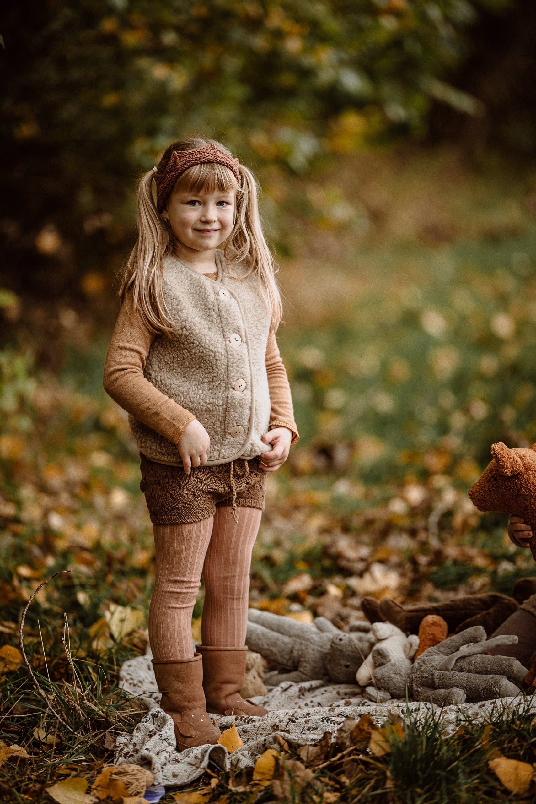 Alwero - Bodywarmer "PO" Junior, Biowolle, TAN, ultra light