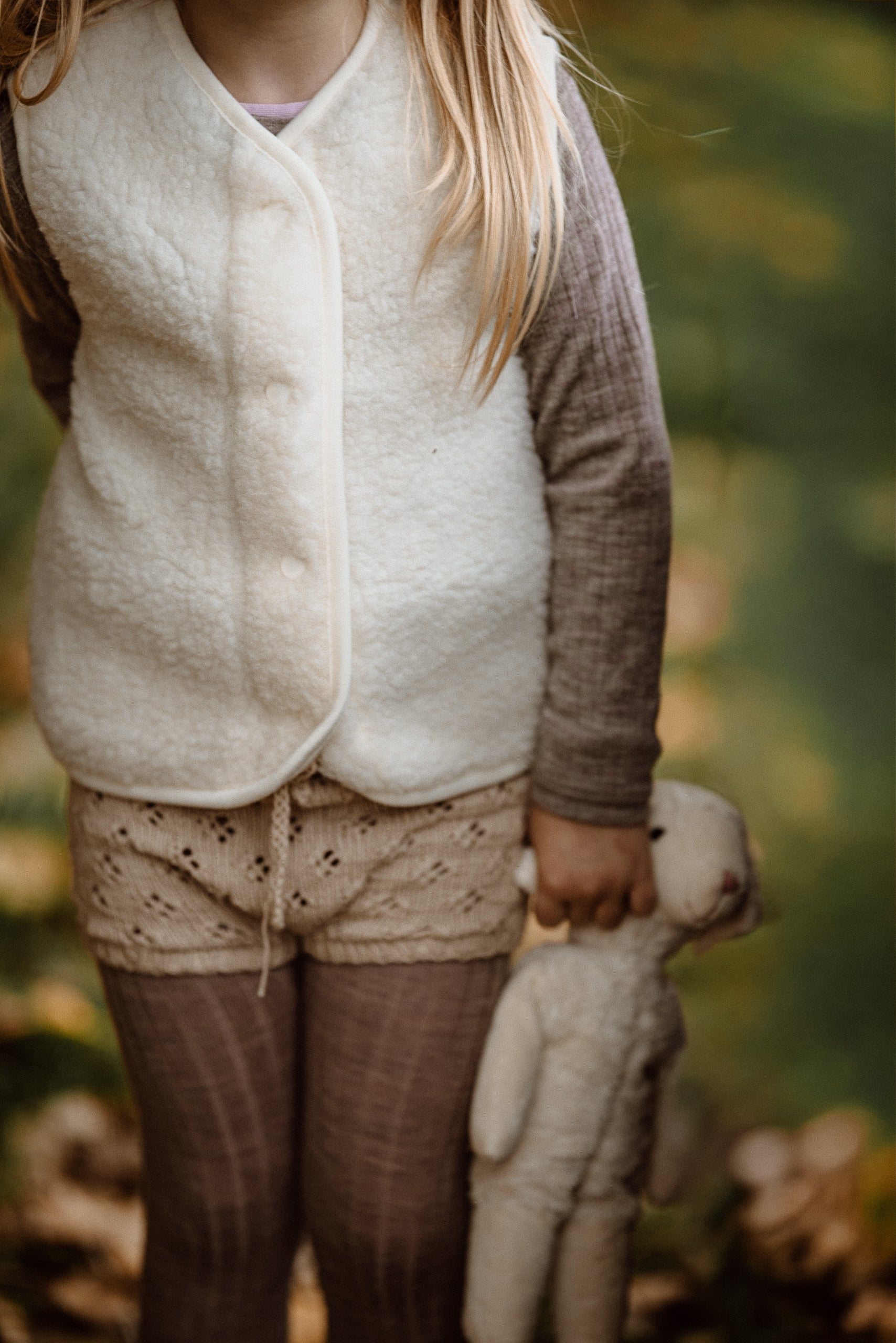 Alwero - Bodywarmer "TYB" Junior, Biowolle, OFF-WHITE, ultra light