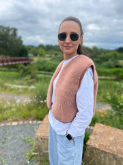Alwero - Vest "CAMINO" Adult, RUGBY TAN, Merino wool, ultra light