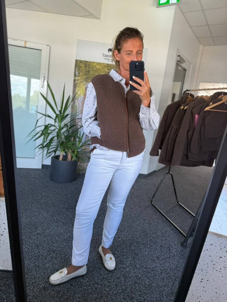 Alwero - Weste "MERIN" Adult, CHOCO MARTINI, Merinowolle Ultra Light