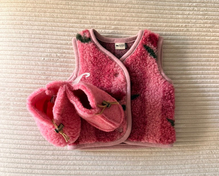 Alwero - Schühchen Baby, Emo Wool, Pink, Biowolle