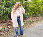 Alwero - Jacke ARANGA, Beige, Biowolle