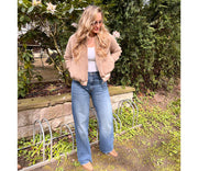 Alwero - Jacke BOOM, Tan, Biowolle, ultra light