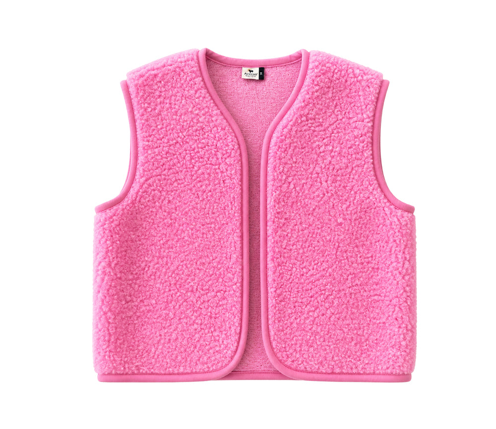 Alwero - Weste "CAMINO" Adult, BUBBLE GUM, Merinowolle, ultra light