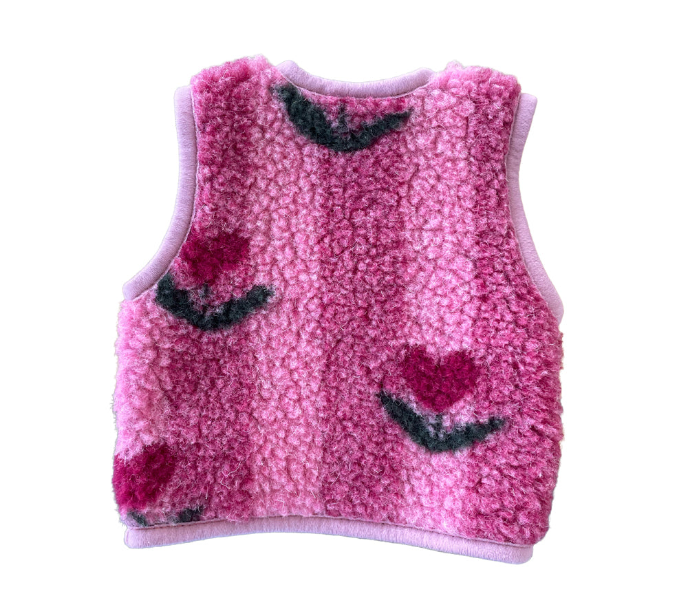 Alwero - Bodywarmer "LULU" Junior, CHERRY, Merinowolle, ultra light - LIMITED EDITION