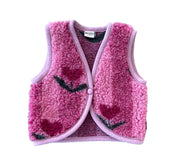 Alwero - Bodywarmer "LULU" Junior, CHERRY, Merinowolle, ultra light - LIMITED EDITION