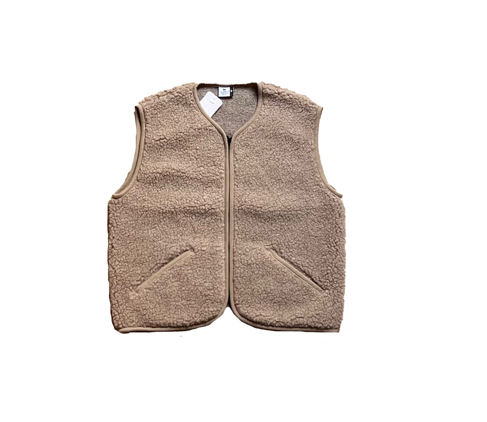 Alwero - Weste "POS" Adult, Biowolle, TAN, ultra light