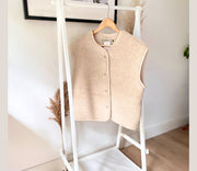 Alwero - LIMITED EDITION, Weste Women CLOUD, Biowolle, Alabaster