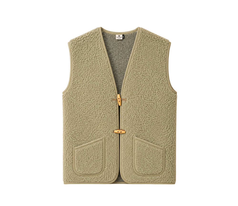 Alwero - Bodywarmer "Alpen 3.0" Adult, Biowolle, Pistachio, ultra light