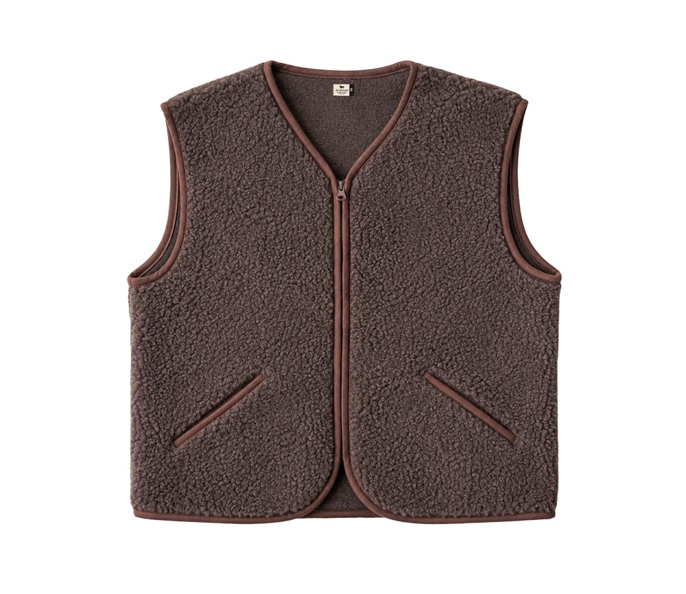 Alwero - Weste "POS" Adult, Biowolle, CHOCO MARTINI , ultra light