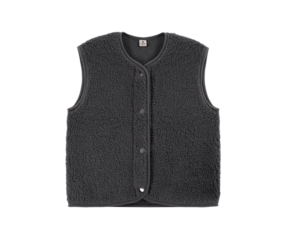 Alwero - Bodywarmer "TYB" ADULT, Biowolle, ANTHRACITE, ultra light