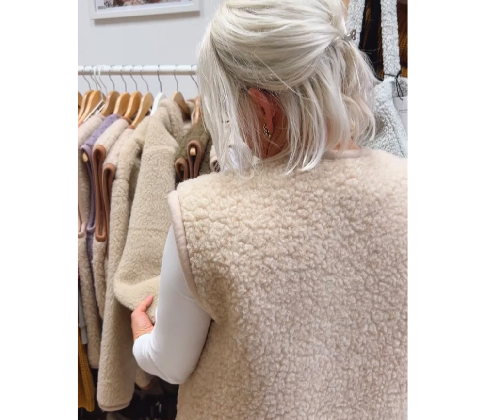 Alwero - Bodywarmer "Alpen" Adult, Biowolle, ENGLISH TEA, Unisex