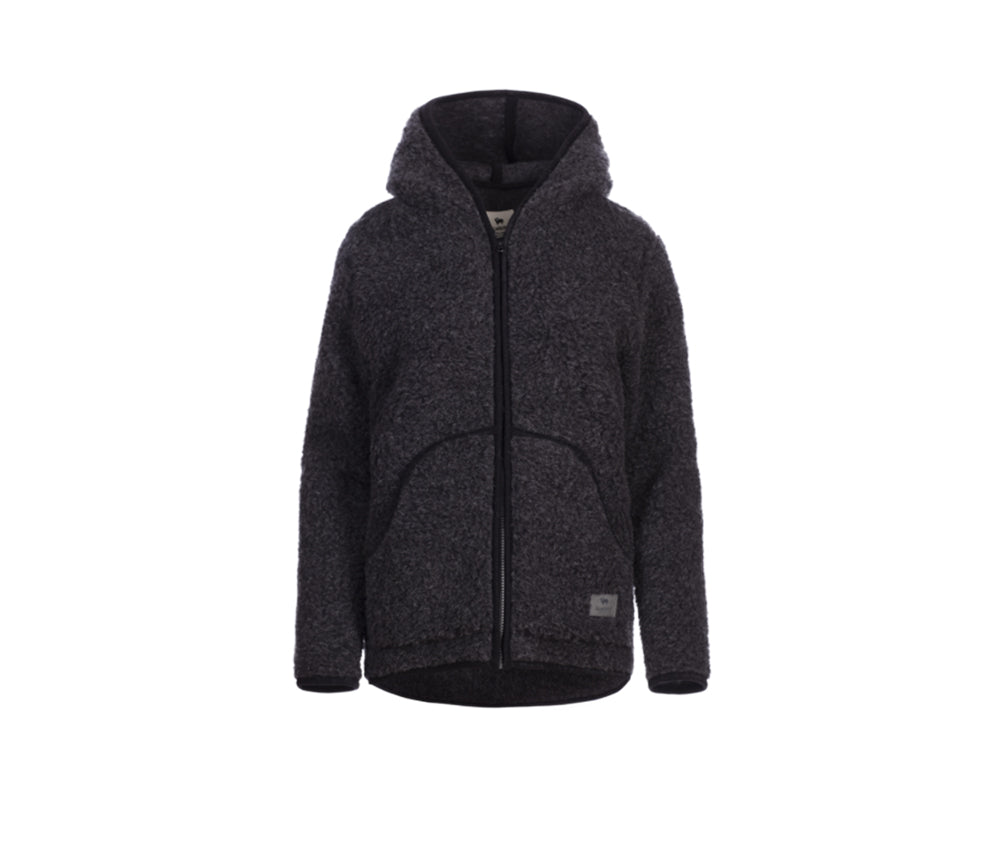 Alwero - Jacke "ALASKEN" Adult,  Deep Black, Biowolle Ultra Light