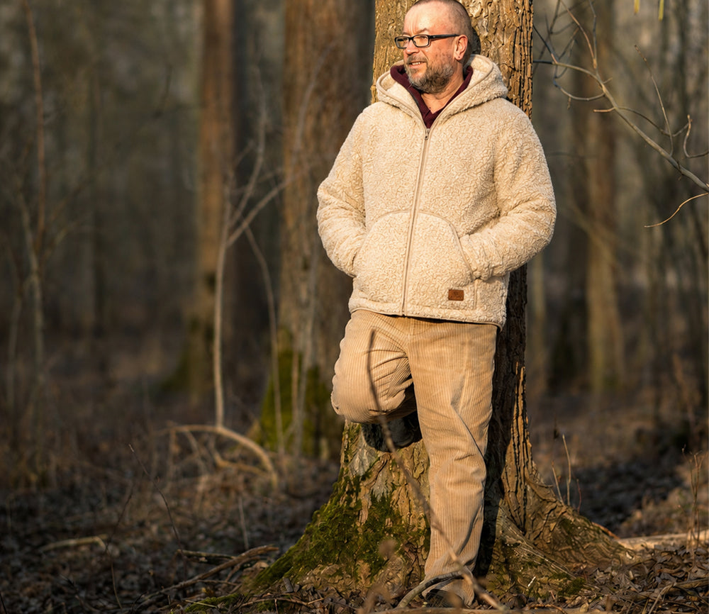 Alwero - Jacke "ALASKEN" Adult, BEIGE, Biowolle Ultra Light
