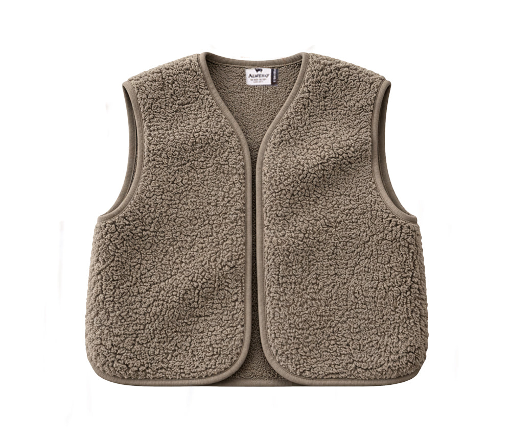Alwero - Weste "CAMINO" Adult, MOUSE, Merinowolle Ultra Light