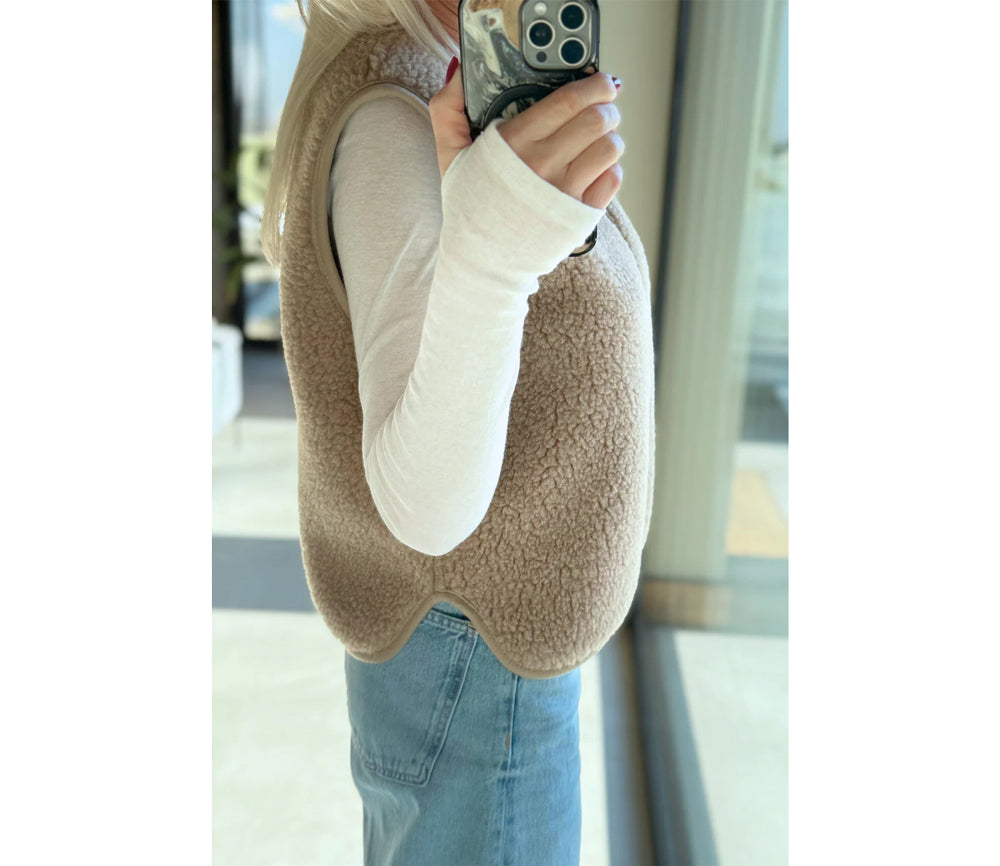 Alwero - Weste "ALF ZIP" Adult, MOUSE, Merinowolle