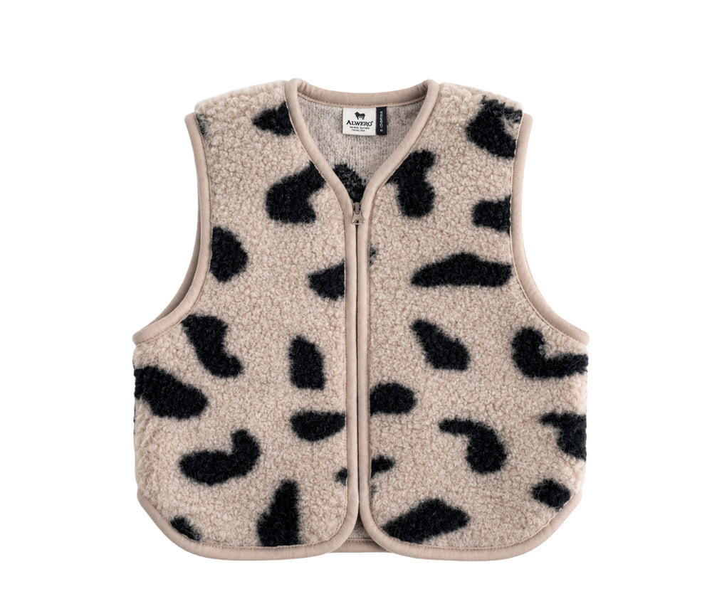Alwero - Weste "ALF ZIP" Adult, GEPARD, Merinowolle