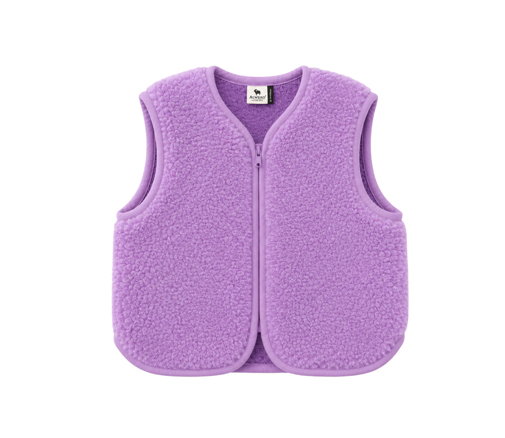 Alwero - Weste "ALF ZIP" JUNIOR, LILLY, Merinowolle