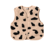 Alwero - Weste "ALF ZIP" JUNIOR, GEPARD, Merinowolle