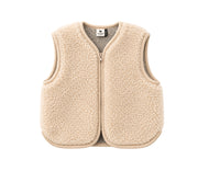 Alwero - Weste "ALF ZIP" JUNIOR, SAND BROWN, Merinowolle
