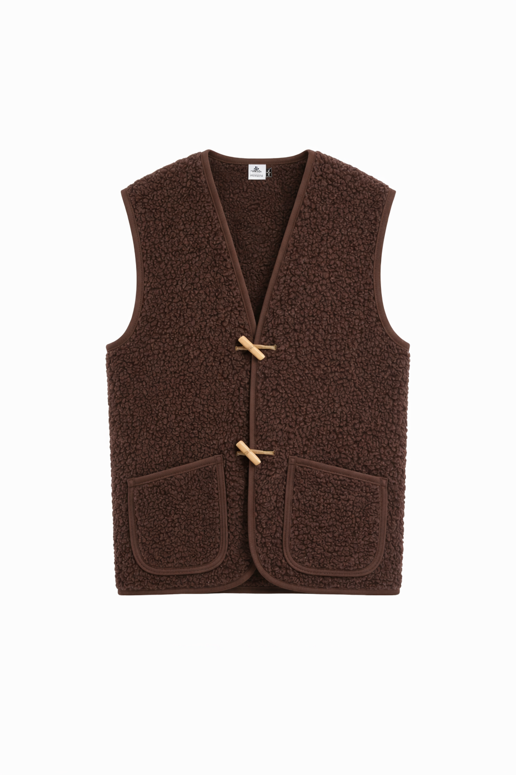 Alwero - Bodywarmer "Alpen 4.0" Adult, Biowolle, CHOCOLATE MARTINI, Unisex