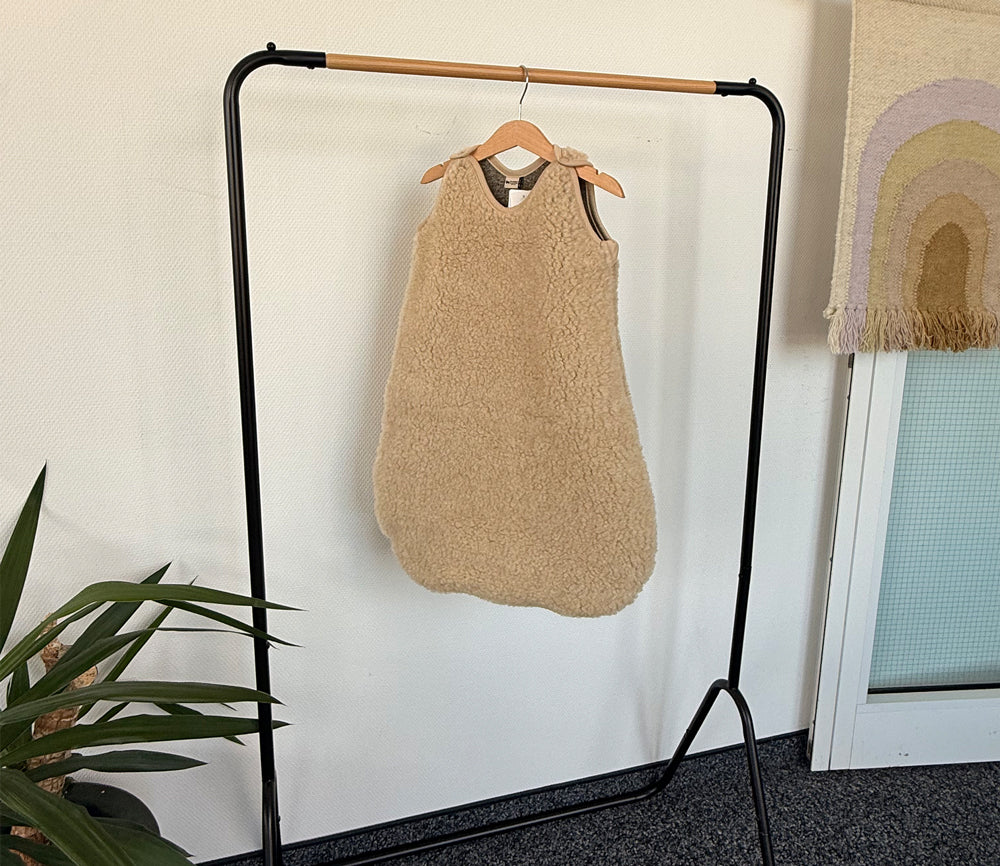 Alwero - Schlafsack ärmellos, Biowolle, SANDY BROWN