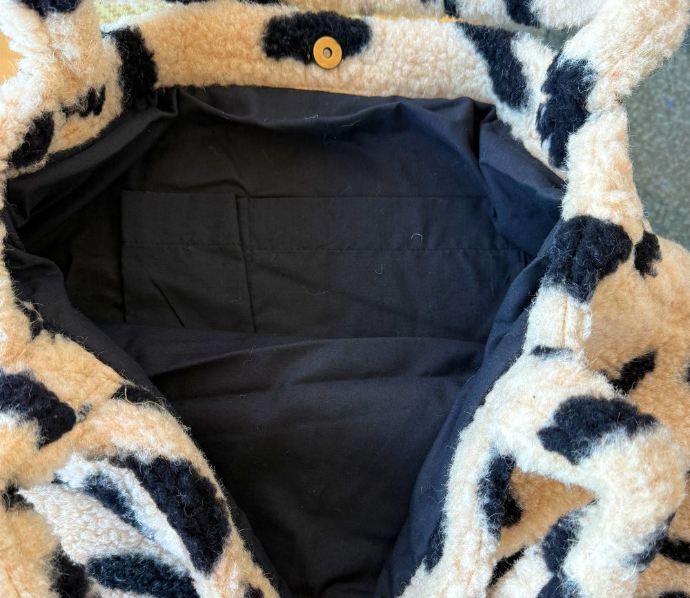 Alwero - Tasche "MOM BAG", Gepard, Wolle