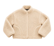 Alwero - Jacke BLOOM, Oversize, SAND BROWN, Merinowolle, ultra light