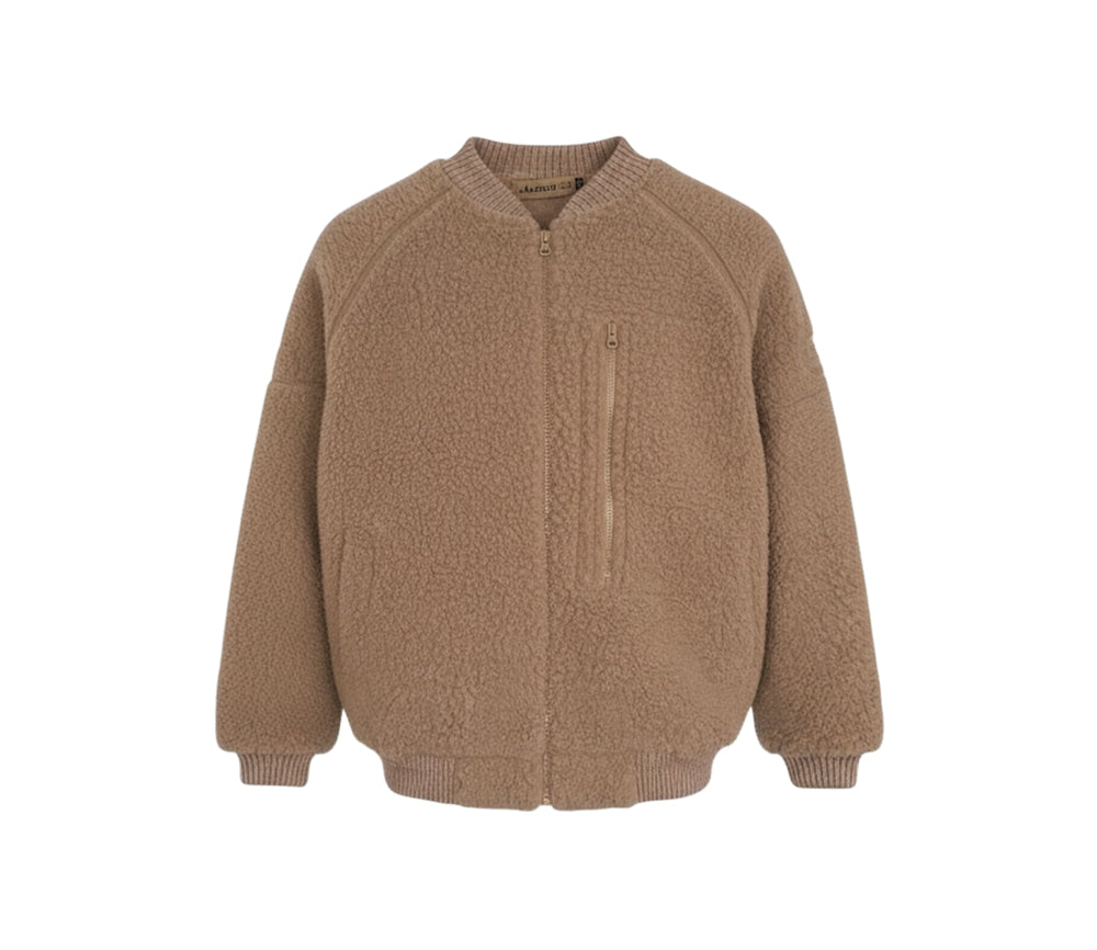 Alwero - Jacke BOMBER 2.0, TAN, Biowolle, ultra light