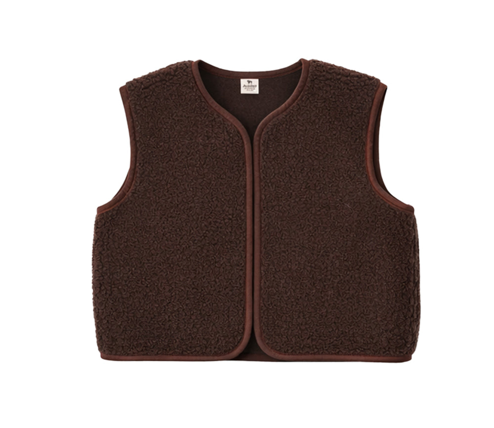 Alwero - Weste "CAMINO" Adult, Chocolate Martini, Biowolle Ultra Light