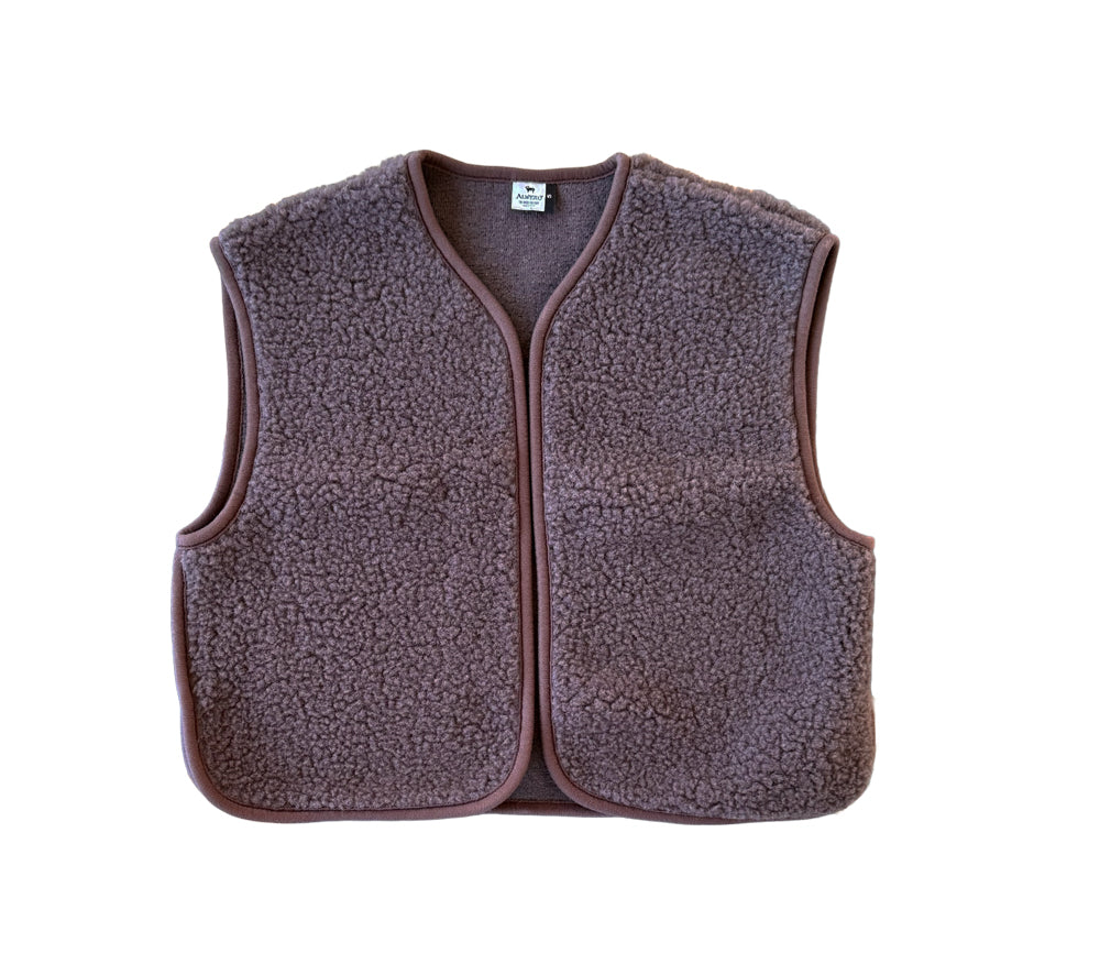 Alwero - Weste "CAMINO" Adult, Chocolate Martini, Biowolle Ultra Light