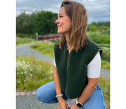 Alwero - Weste "CAMINO" Adult, DARK GREEN, Biowolle Ultra Light