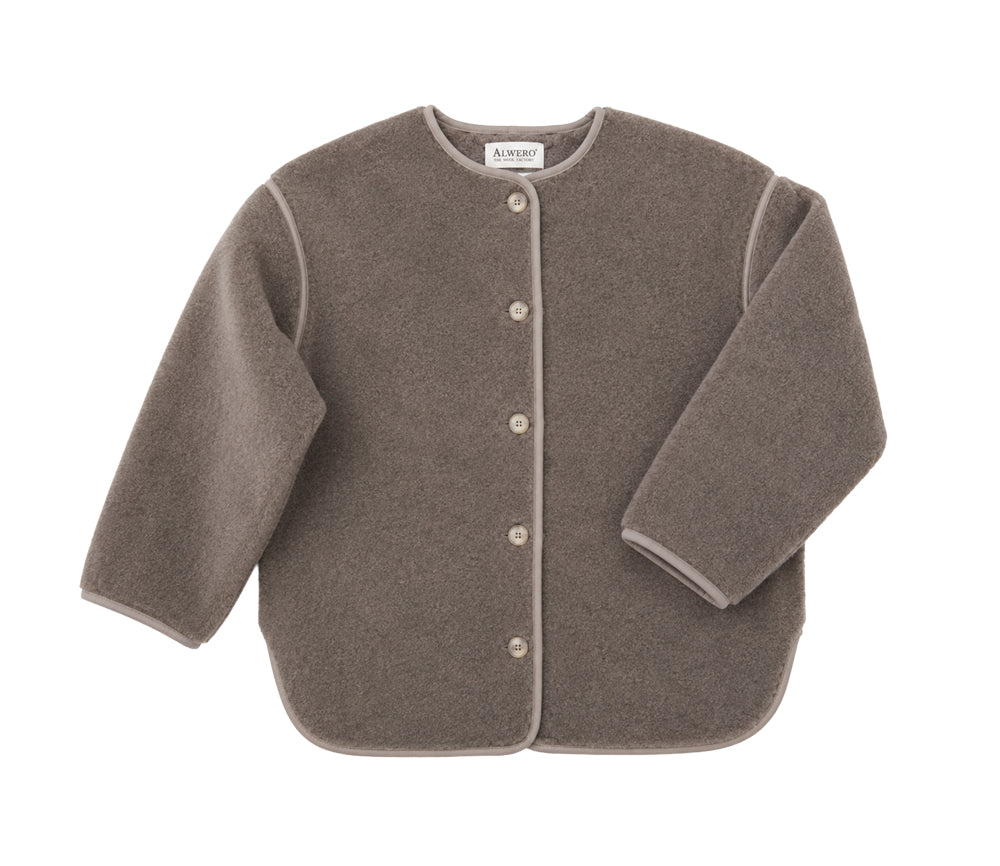Alwero - Jacke CLOUDER, Mouse, Biowolle