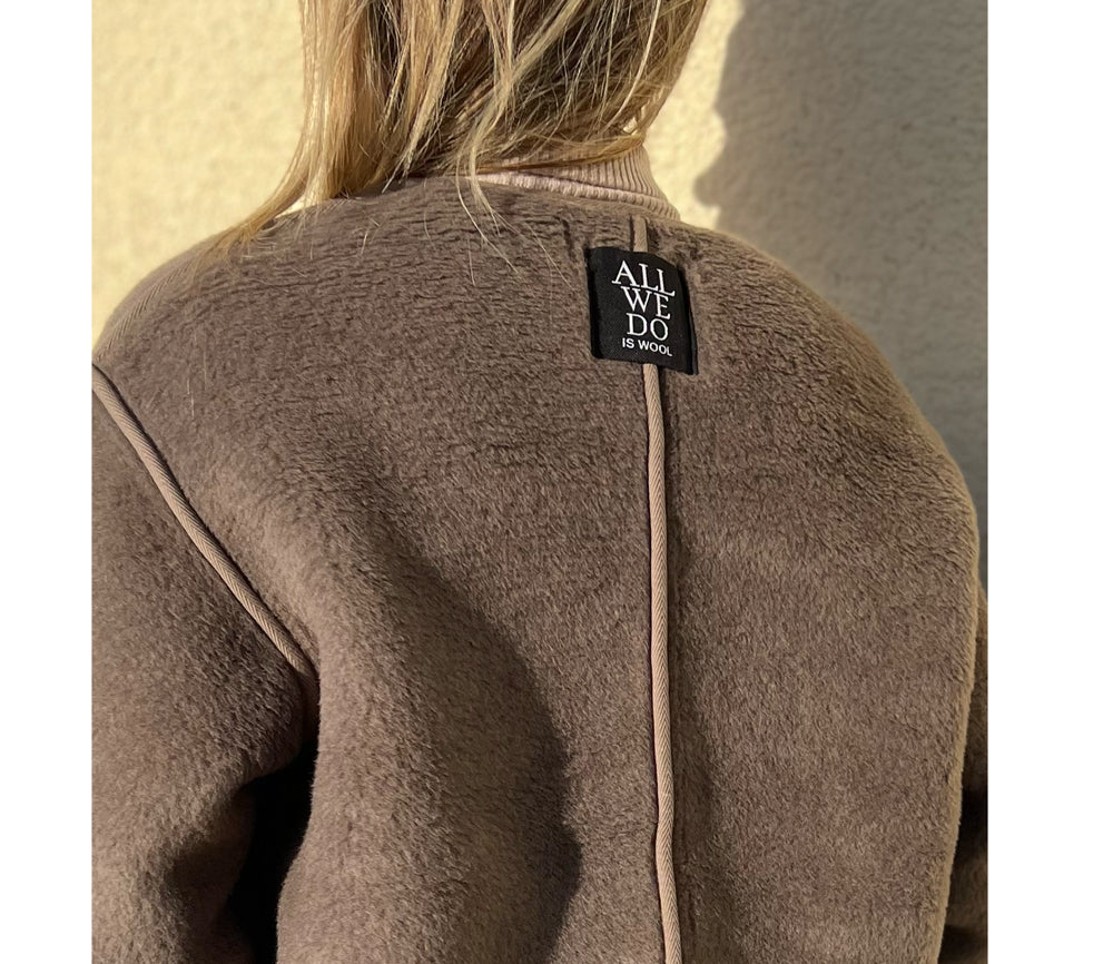 Alwero - LIMITED EDITION, Jacket Women CLOUDY, Biowolle, Mouse