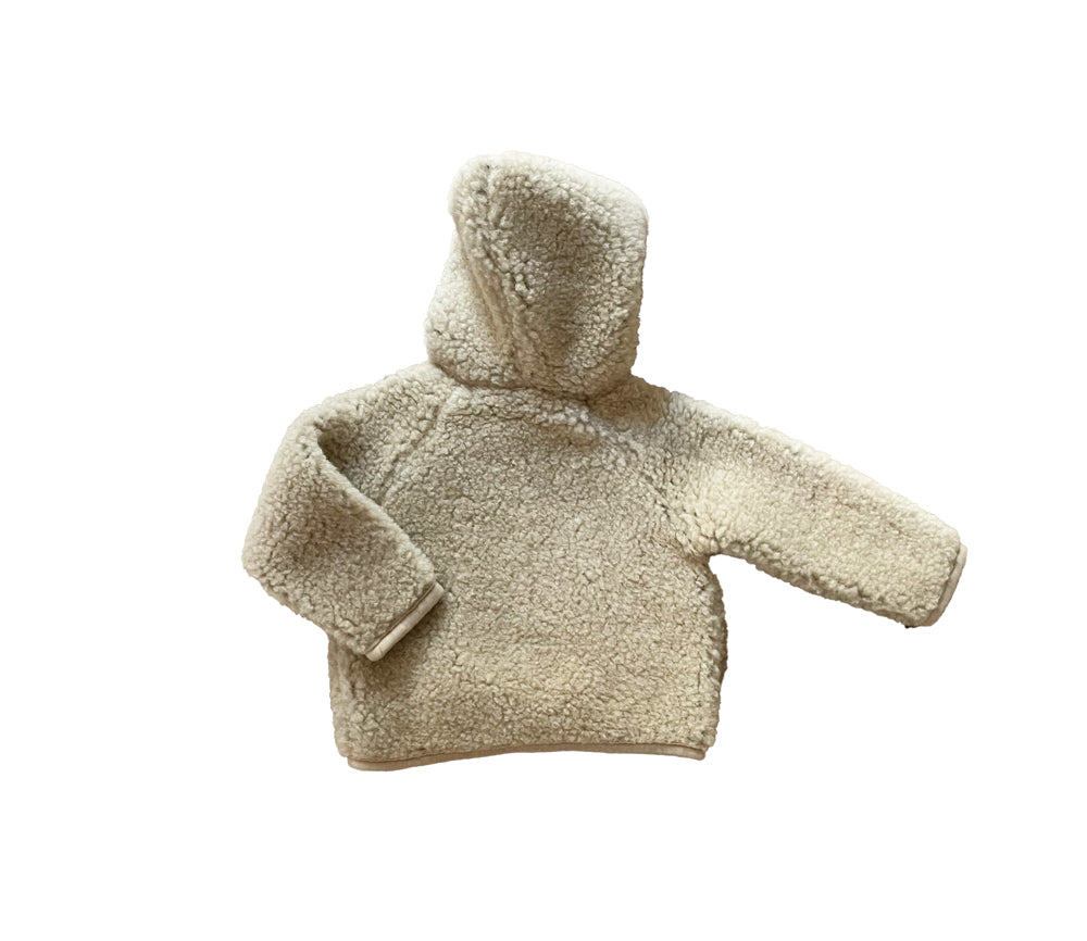 Alwero - Übergangsjacke "KUKU" Junior, Biowolle, SAND BROWN, ultra light