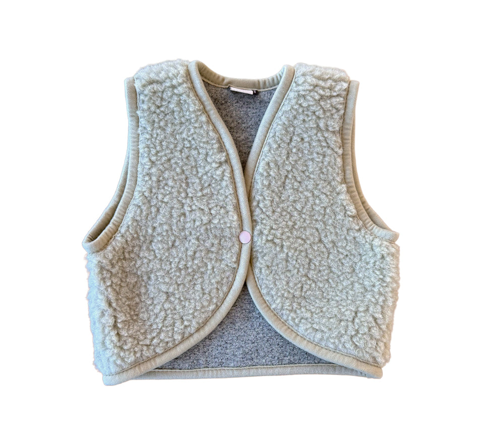 Alwero - Bodywarmer LULU, ultra light, Biowolle, Pistachio