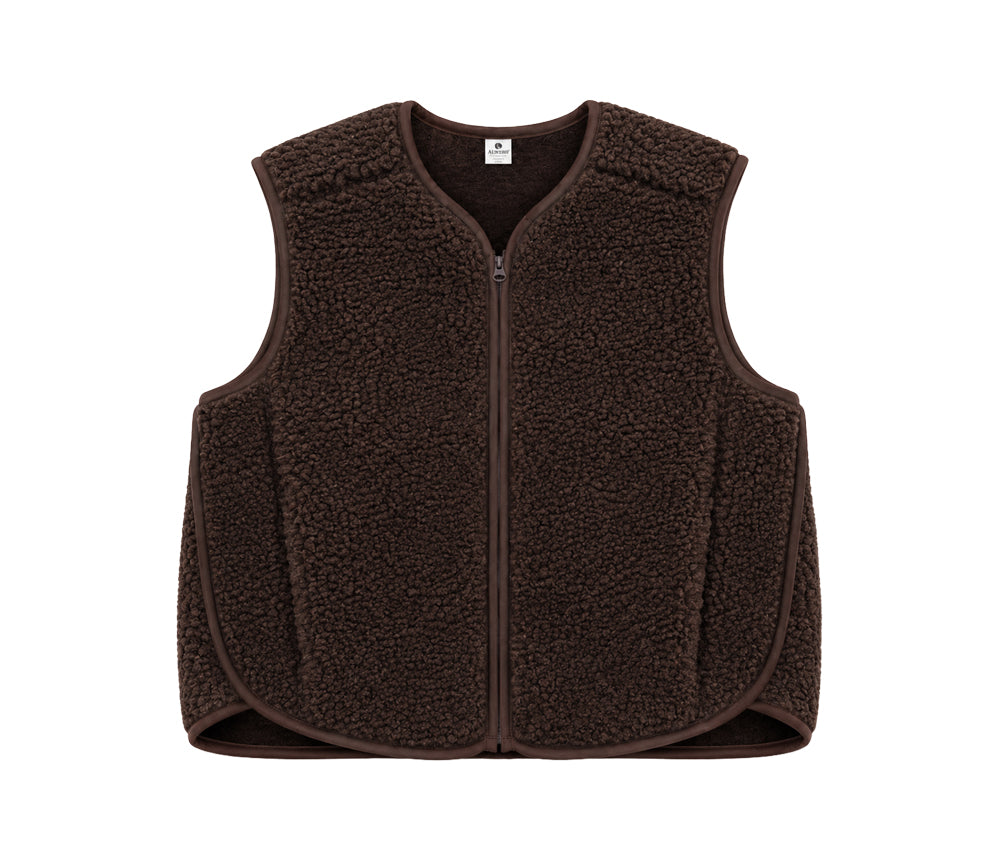 Alwero - Weste "MERIN" Adult, CHOCO MARTINI, Merinowolle Ultra Light