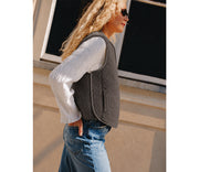 Alwero - Weste "MERIN" Adult, MOUSE, Merinowolle Ultra Light