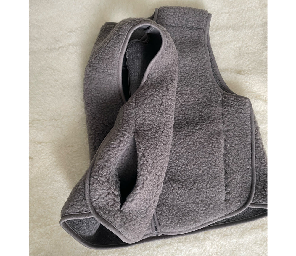 Alwero - Weste "MERIN" Adult, MOUSE, Merinowolle Ultra Light