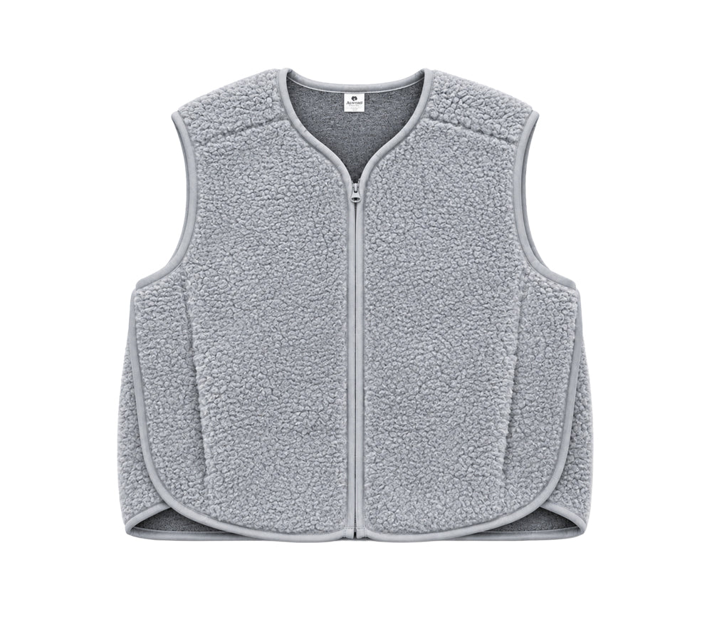 Alwero - Weste "MERIN" Adult, SILVER, Merinowolle Ultra Light