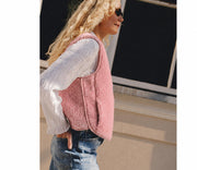 Alwero - Weste "MERIN" Adult, Venetian Pink, Merinowolle Ultra Light