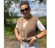 Alwero - Weste "PIU" Adult, TAN, Wolle Ultra Light - Limited Edition