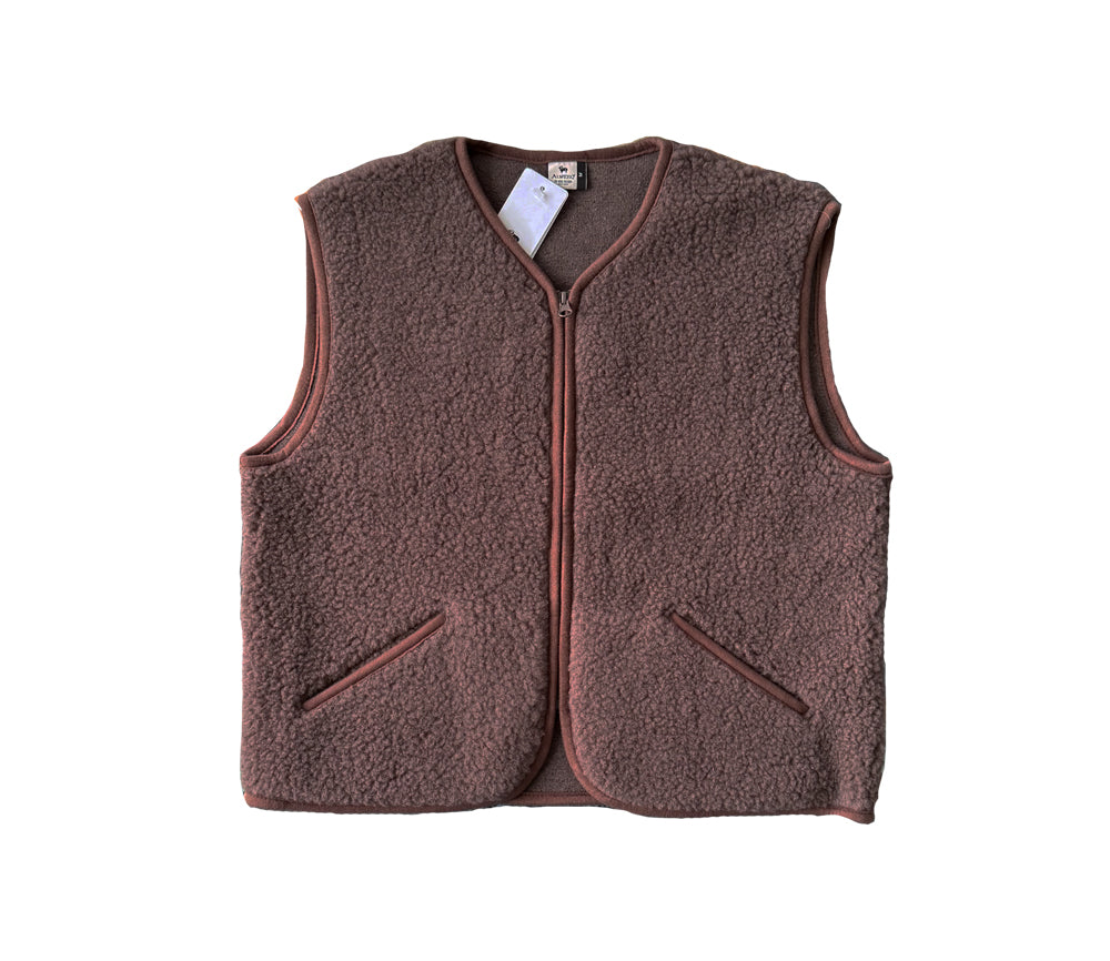 Alwero - Weste "POS" Adult, Biowolle, CHOCO MARTINI , ultra light