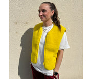 Alwero - Weste "POS" Adult, LEMON GRASS, Merinowolle, ultra light - LIMITED EDITION